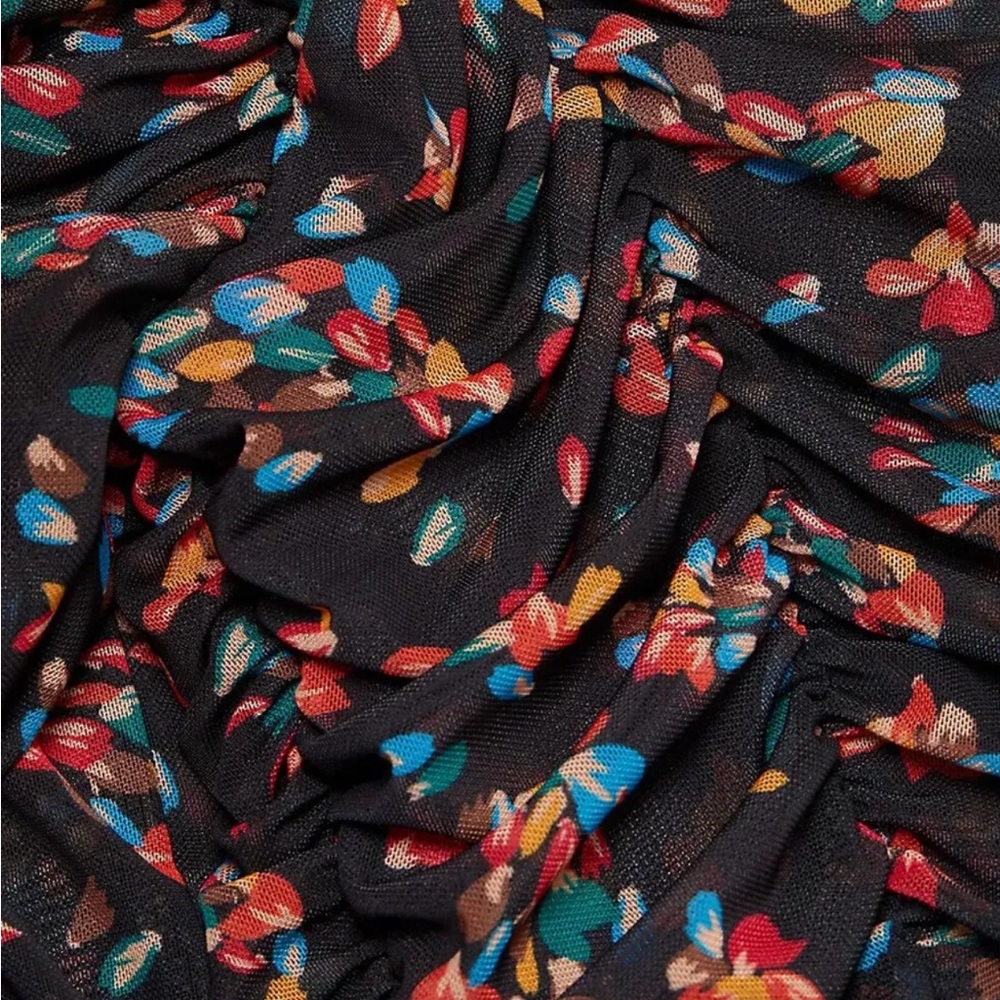 Free People | Briella Ruched Printed Midi Dress NWT - Picture 7 of 15